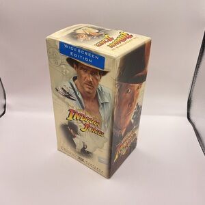 Indiana Jones VHS 1999 Paramount Widescreen Trilogy Box Set Harrison Ford Tested